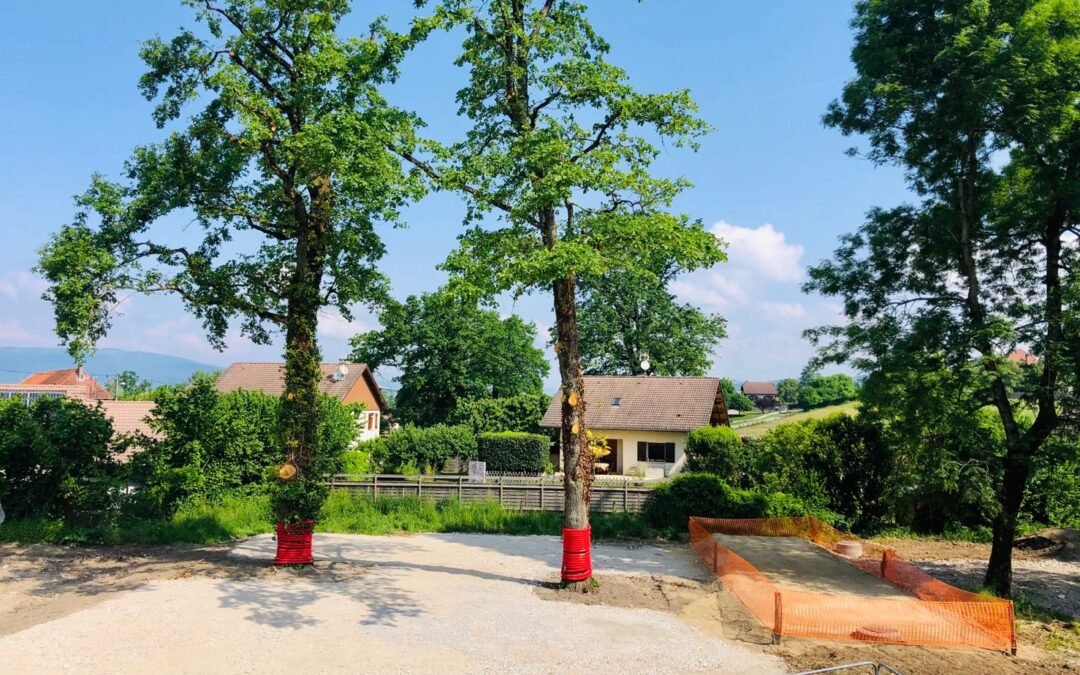 Réalisation d’un parking et bassin de rétention – La ferme des Chênes
