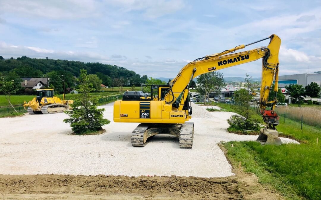 Réalisation d’un parking provisoire à Rumilly (74)